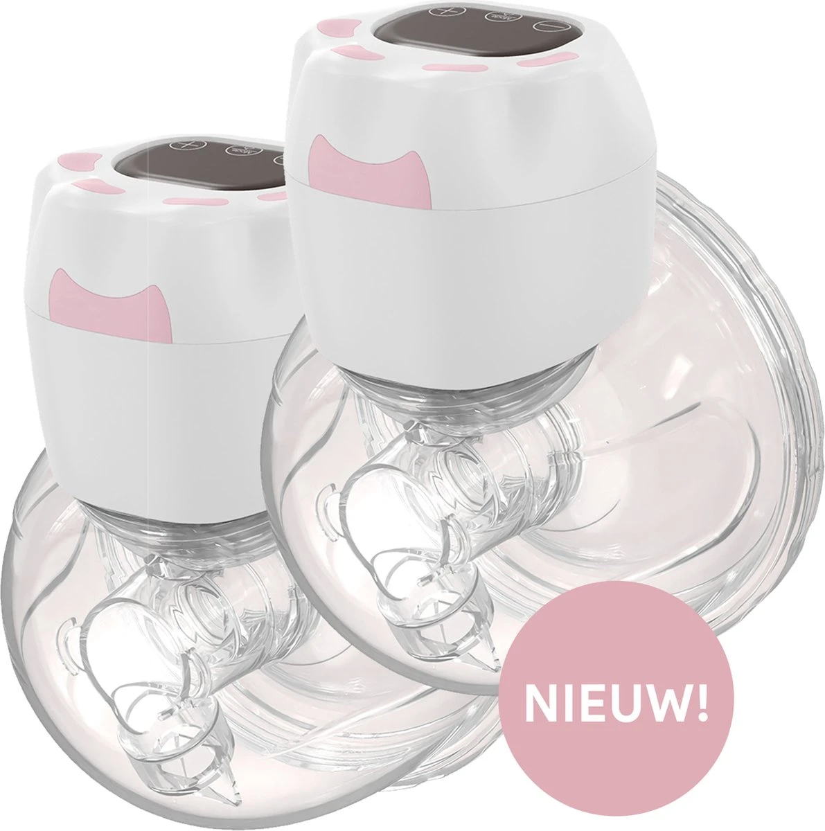 Oliva Babycare® Elektrische Borstkolf Handsfree - Dubbele Draadloze Kolf - BPA-Vrij - Draagbaar Kolfapparaat - 2 Stuks - Luxe White & Baby Pink 3 Oliva Babycare® Elektrische Borstkolf Handsfree - Dubbele Draadloze Kolf - BPA-Vrij - Draagbaar Kolfapparaat - 2 Stuks - Luxe White & Baby Pink
