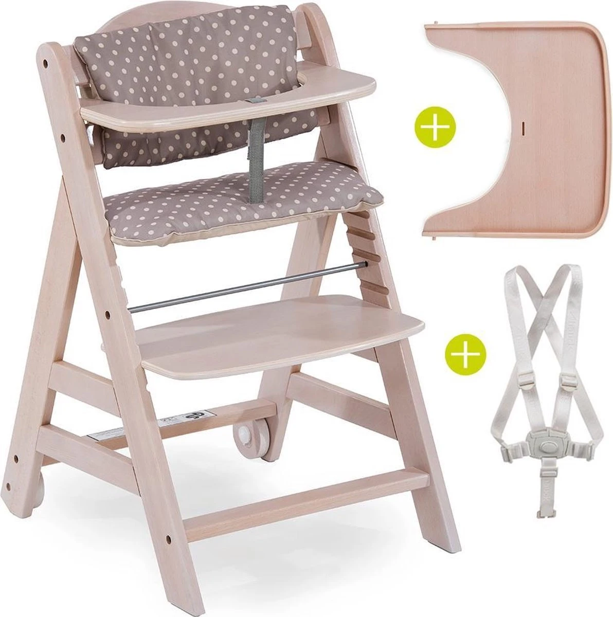 Hauck Beta Plus Kinderstoel - Newborn Set Deluxe - White Washed 11 Hauck Beta Plus Kinderstoel - Newborn Set Deluxe - White Washed - Afbeelding 9