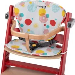 Safety 1st Timba With Cushion - Red Rasberry Wood/Isla Bonita -Stokke Verkoop 1193x1200