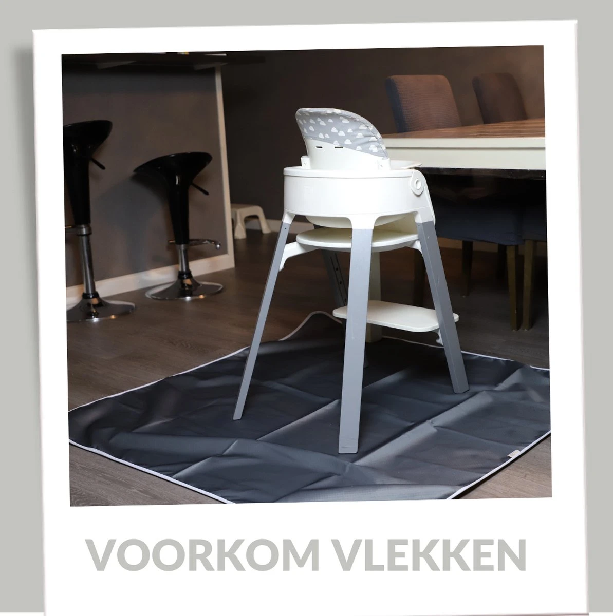 Mamboe Knoeimat - Knoeimat Kinderstoel - 130 Cm - Vloermat - Knoeimat Baby - Speelmat - Placemat Baby - Kinderstoel Mat - Vloerbeschermer 9 Mamboe Knoeimat - Knoeimat Kinderstoel - 130 Cm - Vloermat - Knoeimat Baby - Speelmat - Placemat Baby - Kinderstoel Mat - Vloerbeschermer - Afbeelding 7