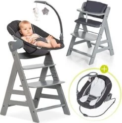 Hauck Alpha Plus Kinderstoel - Newborn Set Deluxe - Grijs