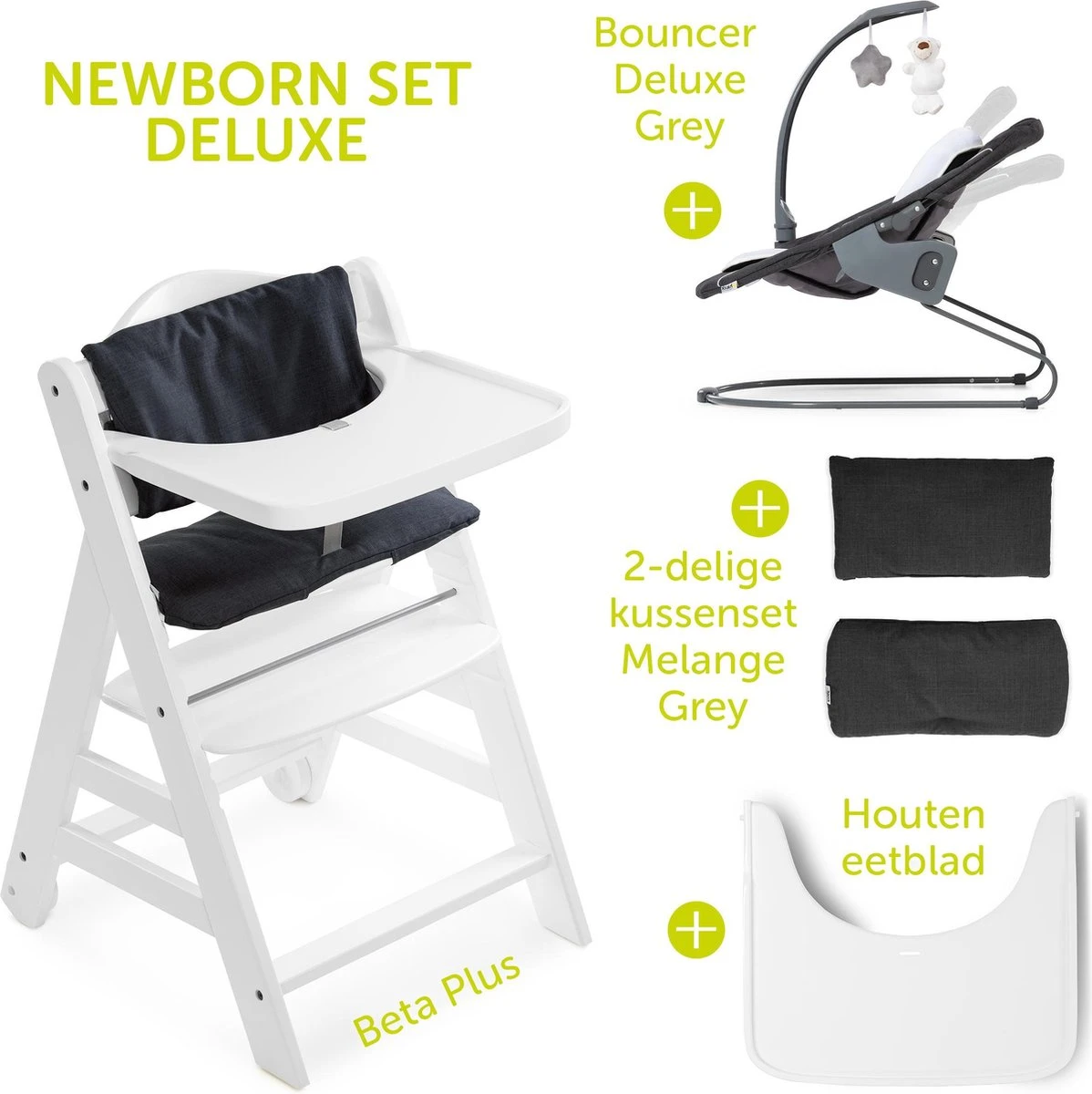 Hauck Beta Plus Kinderstoel - Newborn Set Deluxe - Wit 10 Hauck Beta Plus Kinderstoel - Newborn Set Deluxe - Wit - Afbeelding 8
