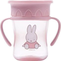 Nijntje Roze 250ml 360° Anti-lek Drinkbeker Met Handvaten 12921