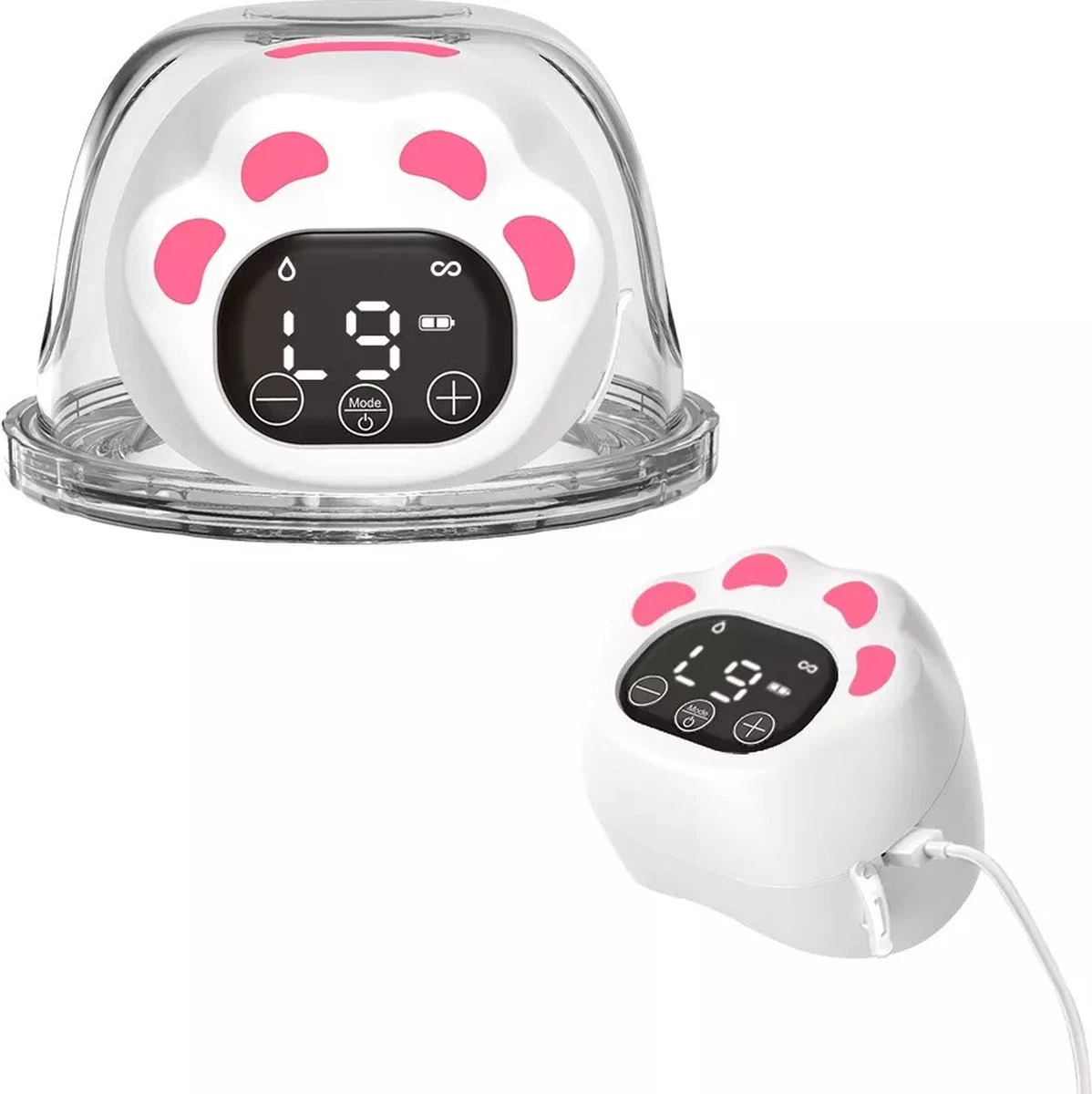 Nutric Elektrische Borstkolf - BPA-Vrij - Draagbaar & Draadloos - Verschillende Opzetstukken & Standen - 2 Stuks 5 Nutric Elektrische Borstkolf - BPA-Vrij - Draagbaar & Draadloos - Verschillende Opzetstukken & Standen - 2 Stuks - Afbeelding 3