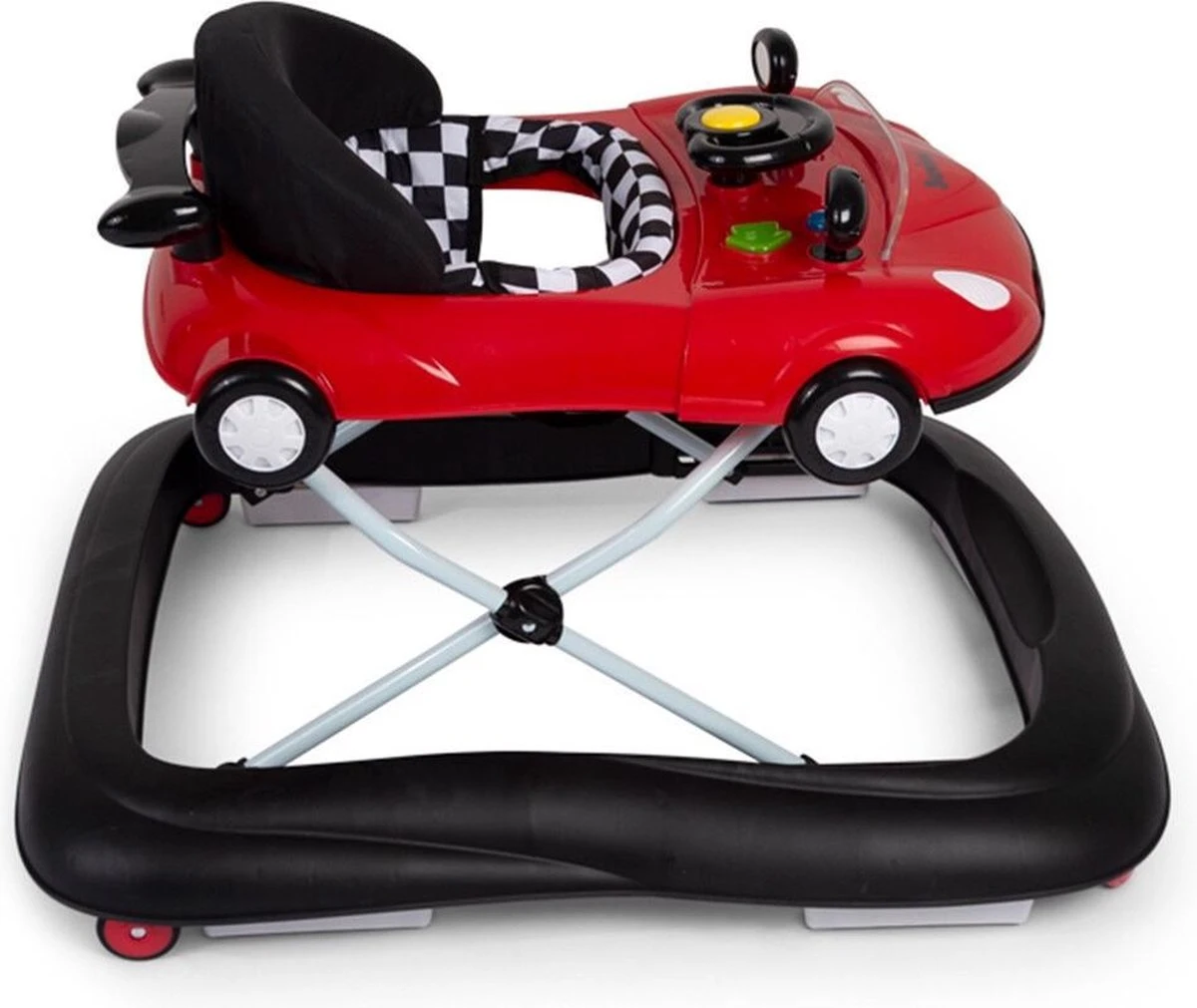 Baninni Loopstoel Elvio Rood Zwart 7 Baninni Loopstoel Elvio Rood Zwart - Afbeelding 5