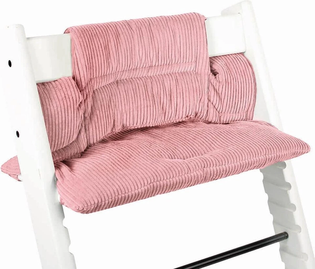 Ukje Stoelverkleiner - Geschikt Voor Stokke Tripp Trapp - Kinderstoel - Kussenset - Ribstof - Roze - Extra Dik 4 Ukje Stoelverkleiner - Geschikt Voor Stokke Tripp Trapp - Kinderstoel - Kussenset - Ribstof - Roze - Extra Dik - Afbeelding 2