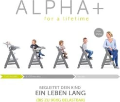 Hauck Alpha Plus Kinderstoel - Newborn Set Deluxe - Grijs -Stokke Verkoop 1200x1027
