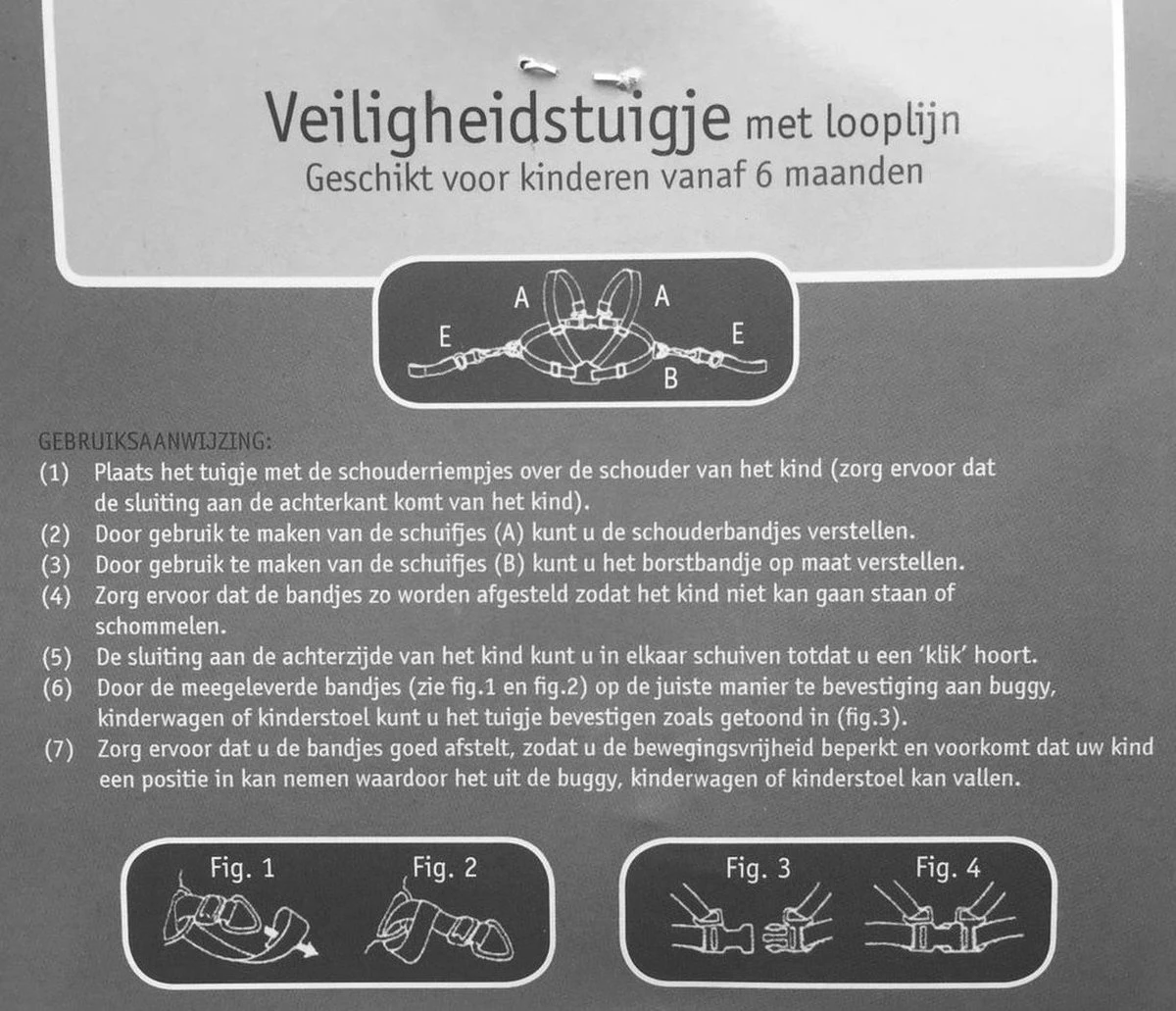 Babsana Universeel Grijs Nylon Kinderstoel Tuigje TB-1163 4 Babsana Universeel Grijs Nylon Kinderstoel Tuigje TB-1163 - Afbeelding 2