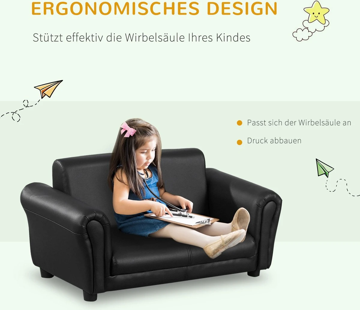 HOMCOM Kinderbank Kinderstoel Kindertafel Met Stoel Kindermeubel Kinderkamer 310-005 6 HOMCOM Kinderbank Kinderstoel Kindertafel Met Stoel Kindermeubel Kinderkamer 310-005 - Afbeelding 4