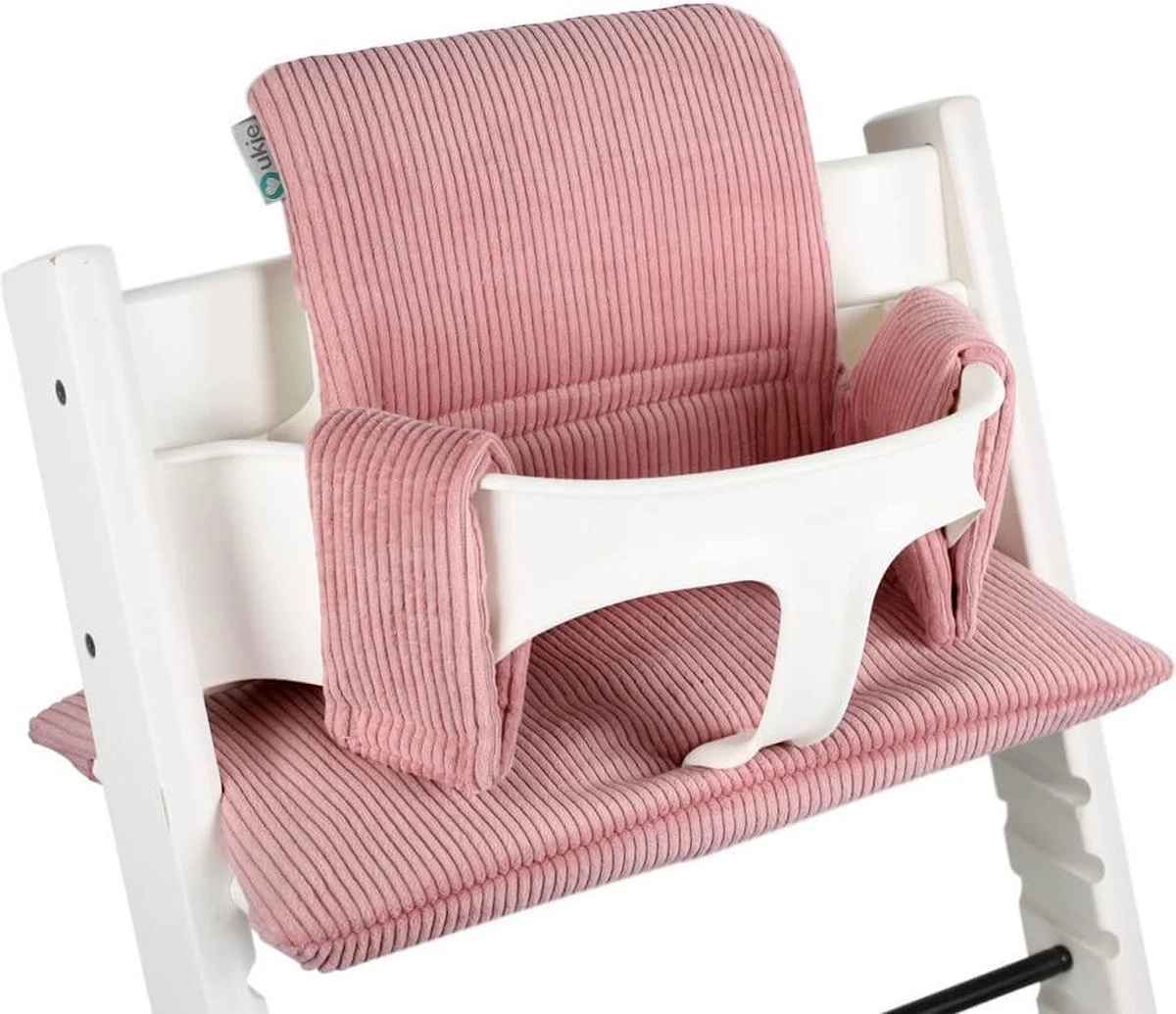 Ukje Stoelverkleiner - Geschikt Voor Stokke Tripp Trapp - Kinderstoel - Kussenset - Ribstof - Roze - Extra Dik 3 Ukje Stoelverkleiner - Geschikt Voor Stokke Tripp Trapp - Kinderstoel - Kussenset - Ribstof - Roze - Extra Dik