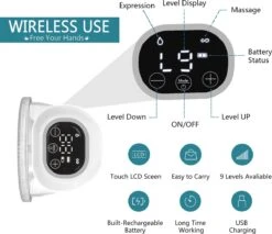 Aidmom - Set - Dubbele Elektrische Borstkolf – Grijs – Oplaadbare Draagbare Borstkolf – Draadloze Borstkolven – BPA Vrij – Handsfree Kolven – 24mm – Borstvoeding – Set Van 2 Stuks -Stokke Verkoop 1200x1037 5