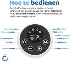 Kolvy® Pro Draadloze Elektrische Borstkolf - Intelligente Kolfapparaten - Handsfree Breast Pump - 4 Modes & 12 Levels - USB Oplaadbaar - NIEUW - Professioneel - LED Scherm - Incl. 3 Maten 22 Kolvy® Pro Draadloze Elektrische Borstkolf - Intelligente Kolfapparaten - Handsfree Breast Pump - 4 Modes & 12 Levels - USB Oplaadbaar - NIEUW - Professioneel - LED Scherm - Incl. 3 Maten -Stokke Verkoop 1200x1046 2