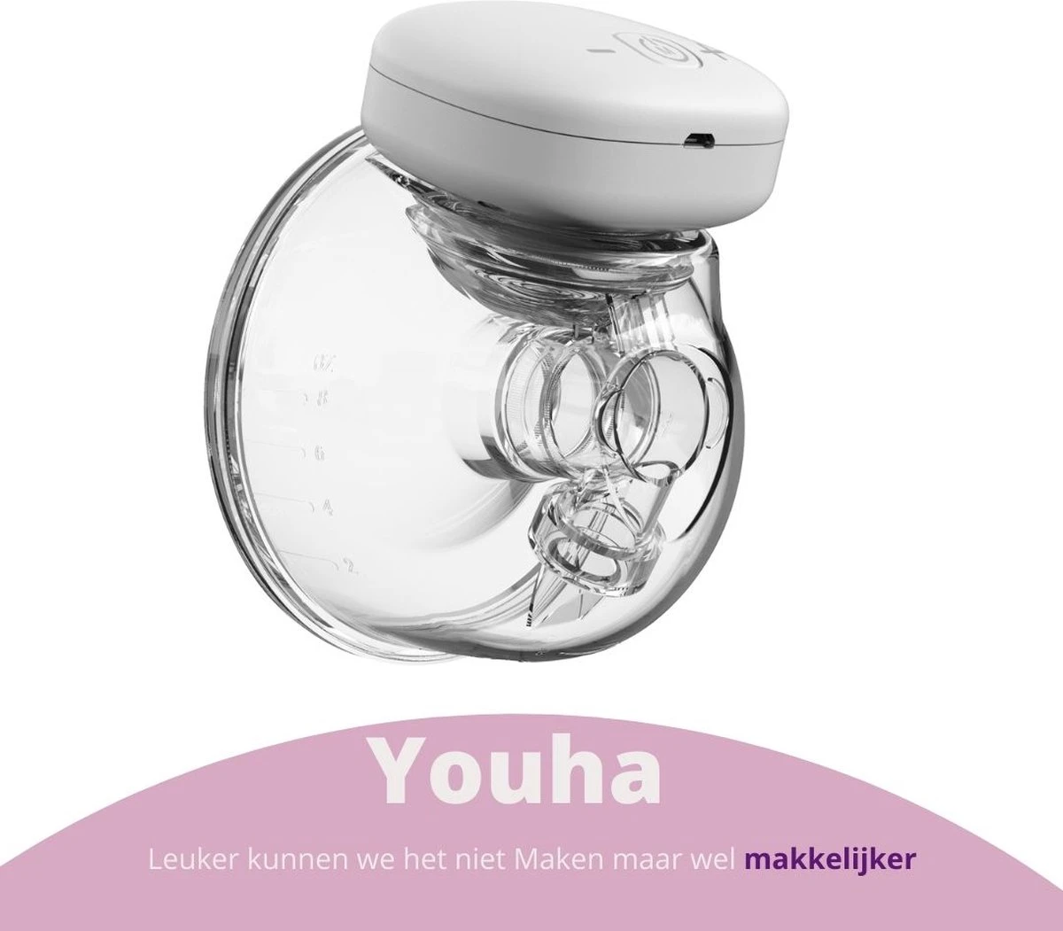 Youha® The Ins Elektrische Borstkolf(origineel) - Compleet Pakket- 24mm (28mm Optioneel) - Draagbaar Hands Free - Draadloos - Draagbare Borstkolf - BPA-vrij - Oplaadbaar - Borstmelk - 1x 240ML Cup Moedermelk - Borstvoeding - GEN1 6 Youha® The Ins Elektrische Borstkolf(origineel) - Compleet Pakket- 24mm (28mm Optioneel) - Draagbaar Hands Free - Draadloos - Draagbare Borstkolf - BPA-vrij - Oplaadbaar - Borstmelk - 1x 240ML Cup Moedermelk - Borstvoeding - GEN1 - Afbeelding 4