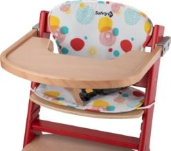 Safety 1st Timba With Cushion - Red Rasberry Wood/Isla Bonita -Stokke Verkoop 1200x1057