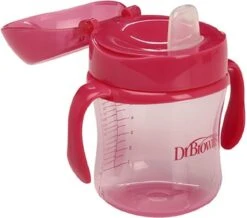 Dr. Brown's Dr. Browns Trainings Drinkbeker - Met Zachte Tuit - 180 Ml - Roze -Stokke Verkoop 1200x1057 9