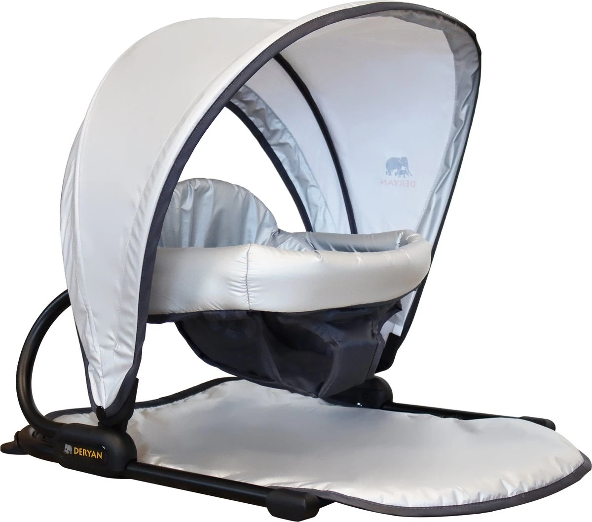 Deryan Floor Seat Kinderstoel - Vloerzitje - Zonnekap Anti-UV 50+ - Zilver 3 Deryan Floor Seat Kinderstoel - Vloerzitje - Zonnekap Anti-UV 50+ - Zilver