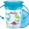 Nûby - Drinkbeker - 360° Wonder Cup Met Handvatten In Tritan™ - Aqua - 240ml - 6m+ -Stokke Verkoop 1200x1067 3