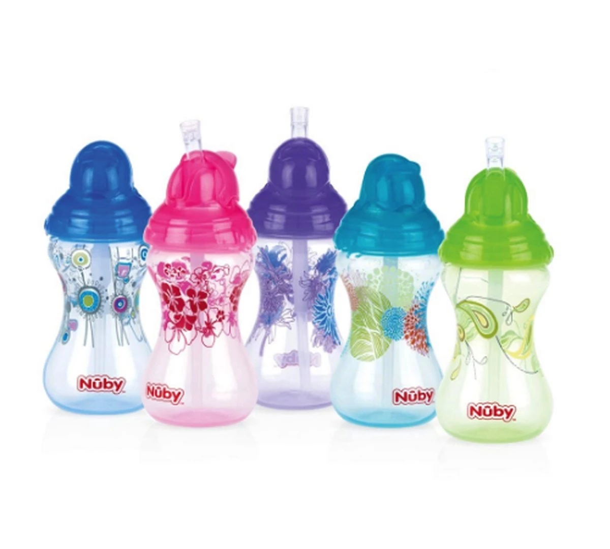 Nuby Antilek Beker Met Rietje 300 Ml 12m+ Lichtblauw 3 Nuby Antilek Beker Met Rietje 300 Ml 12m+ Lichtblauw