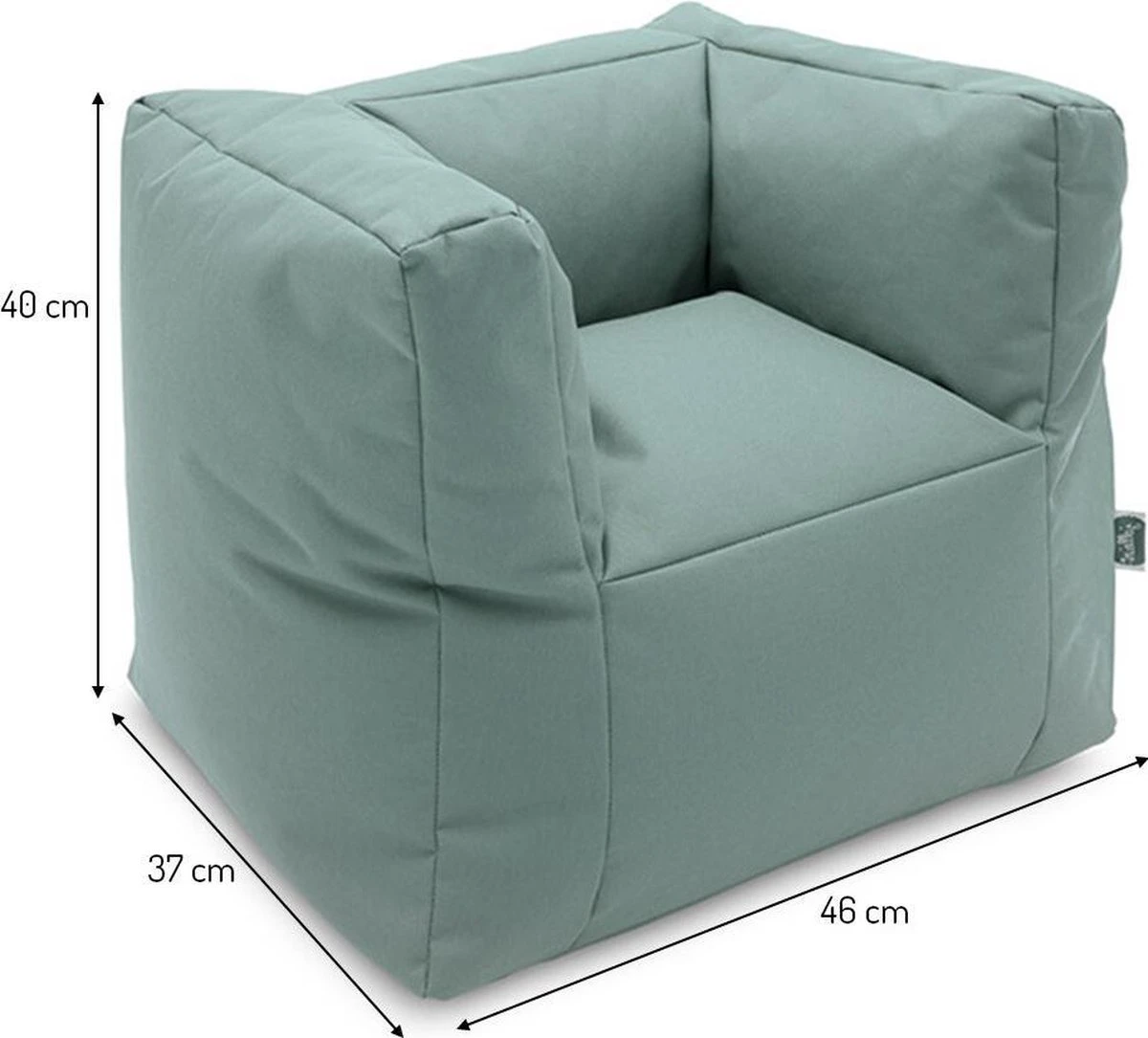 Jollein Kinderfauteuil - Ash Green 13 Jollein Kinderfauteuil - Ash Green - Afbeelding 11