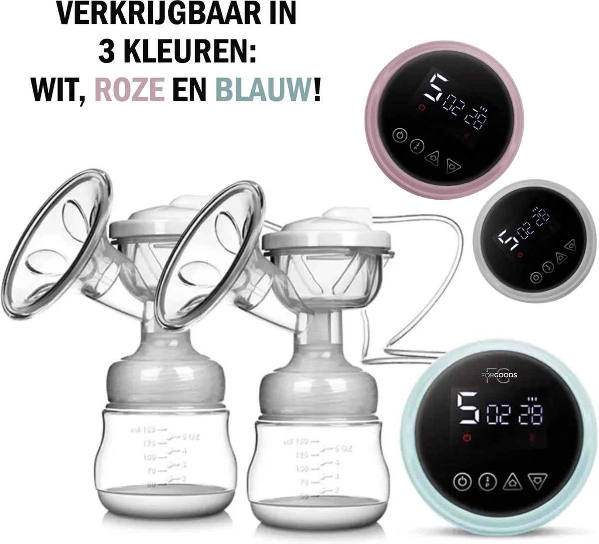 Forgoods Borstkolf - Electrisch - Dubbel - Wit - Model 2023 3 Forgoods Borstkolf - Electrisch - Dubbel - Wit - Model 2023