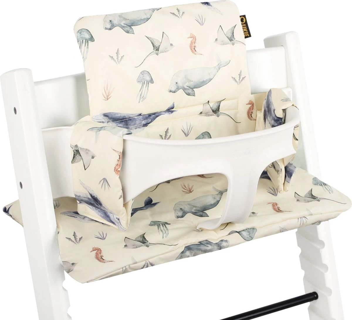 Ukje Stoelverkleiner - Geschikt Voor Stokke Tripp Trapp - Geplastificeerd - Kinderstoel - Kussenset - Wit Walvis - Extra Dik 3 Ukje Stoelverkleiner - Geschikt Voor Stokke Tripp Trapp - Geplastificeerd - Kinderstoel - Kussenset - Wit Walvis - Extra Dik