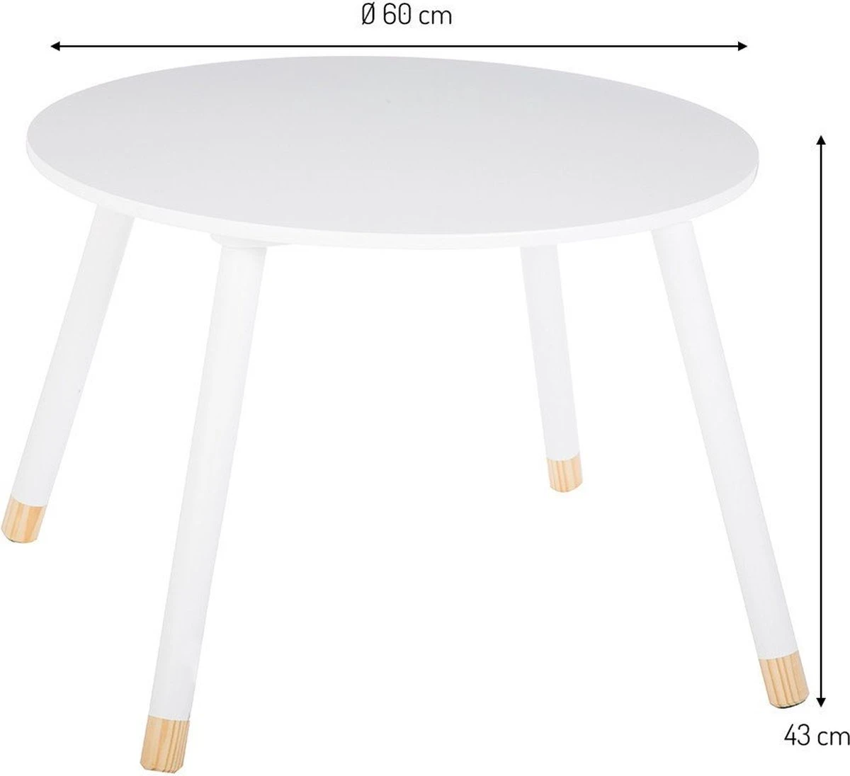 Tafel Voor Kinderen Nuage Wit 9 Tafel Voor Kinderen Nuage Wit - Afbeelding 7