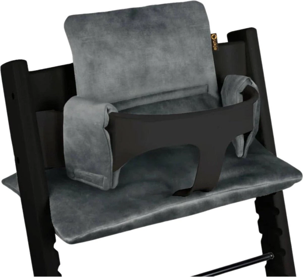 Ukje Stoelverkleiner - Geschikt Voor Stokke Tripp Trapp - Kinderstoel - Kussenset - Grijs Velvet - Extra Dik 6 Ukje Stoelverkleiner - Geschikt Voor Stokke Tripp Trapp - Kinderstoel - Kussenset - Grijs Velvet - Extra Dik - Afbeelding 4