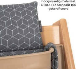 LaLoona Stokke Tripp Trapp Kussenset - Grijs Wit -Stokke Verkoop 1200x1098 2