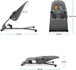 Kinderkraft Wipstoel - Bouncer Mimi - Grijs -Stokke Verkoop 1200x1098 4