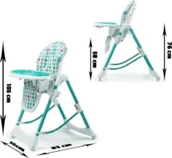 Baby Vivo -kinderstoel - Kinder Eetstoel- Inklapbaar- Tippy - Turquoise 18 Baby Vivo -kinderstoel - Kinder Eetstoel- Inklapbaar- Tippy - Turquoise -Stokke Verkoop 1200x1102