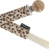 Louka Speenkoord Panter Licht - Bruin - Houten Clip - Speenketting