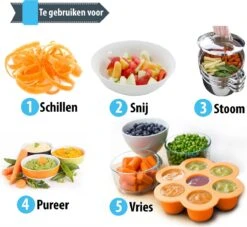 Multifunctionele Babyvoeding Bewaarbakjes Met Baby Lepeltjes - Set Van 6 - Bewaarbakje - Baby Voeding - Moedermelk Bewaren - Bewaren - BPA Vrij - Babyvoeding Diepvriesbakje - Ijslolly Vromen - Baby - Mini Cupcakes - Invriezen - Afsluiten - Magnetron -Stokke Verkoop 1200x1103 4