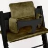 Ukje Stoelverkleiner - Geschikt Voor Stokke Tripp Trapp - Kinderstoel - Kussenset - Groen Velvet - Extra Dik -Stokke Verkoop 1200x1114 2