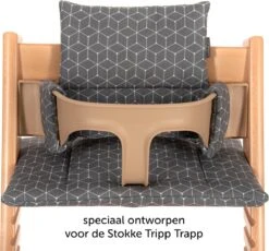 LaLoona Stokke Tripp Trapp Kussenset - Grijs Wit -Stokke Verkoop 1200x1115 3