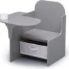 Delta Children - Bureaustoel Kind - Met Schrijfblad - Opbergruimte - Grijs -Stokke Verkoop 1200x1119