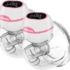 Aidmom - Set - Dubbele Elektrische Borstkolf – Rose – Oplaadbare Draagbare Borstkolf – Draadloze Borstkolven – BPA Vrij – Handsfree Kolven – 24mm – Borstvoeding – Set Van 2 Stuks
