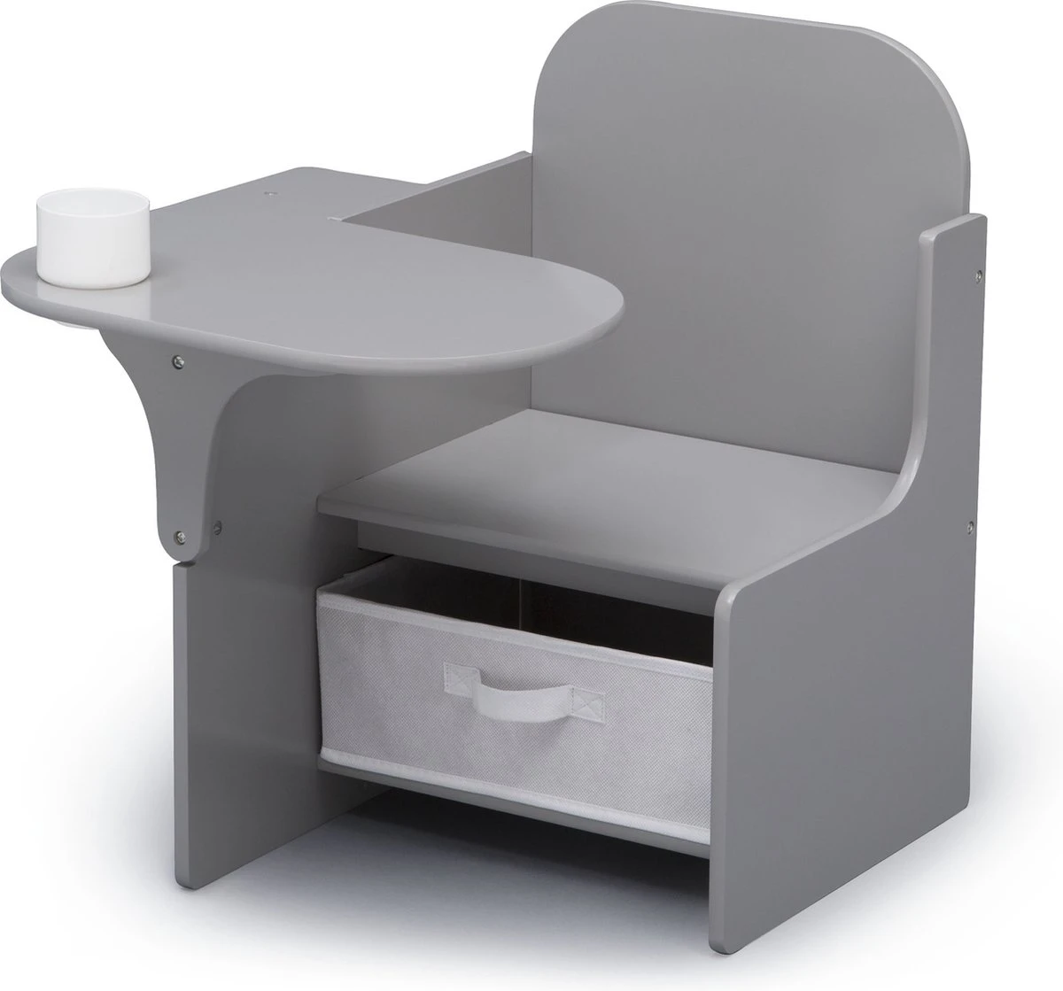 Delta Children - Bureaustoel Kind - Met Schrijfblad - Opbergruimte - Grijs 3 Delta Children - Bureaustoel Kind - Met Schrijfblad - Opbergruimte - Grijs