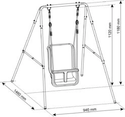AXI Metalen Baby Schommel Met Zitje Antraciet/créme - Vrijstaande Schommelset Voor Binnen En Buiten 13 AXI Metalen Baby Schommel Met Zitje Antraciet/créme - Vrijstaande Schommelset Voor Binnen En Buiten -Stokke Verkoop 1200x1125 5