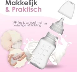BYER Elektrische Dubbele Borstkolf Kolfapparaat - Luxe Comfort Kolfset - 2X Babyfles/Kolf - 100% BPA-Vrije Borstpomp - 150 Ml -Stokke Verkoop 1200x1127 6