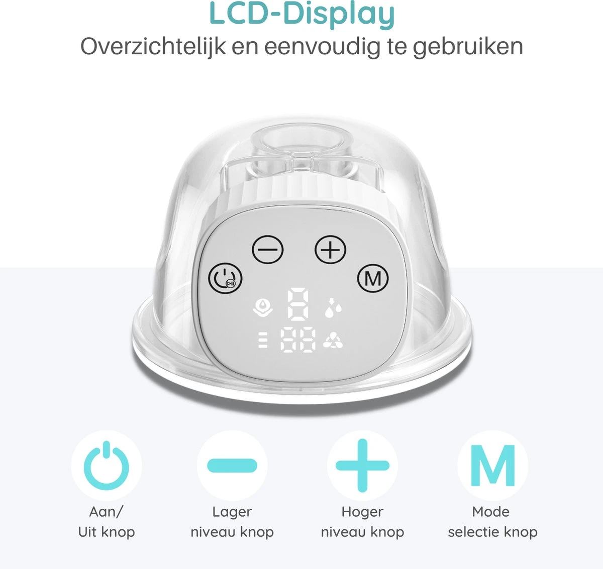 Elektrische Dubbele Borstkolf - Handsfree & Draadloos - Incl. 5 Moedermelk Bewaarzakjes - Electrisch - BPA Vrij 6 Elektrische Dubbele Borstkolf - Handsfree & Draadloos - Incl. 5 Moedermelk Bewaarzakjes - Electrisch - BPA Vrij - Afbeelding 4