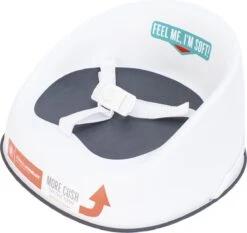 Prince Lionheart Stoelverhoger Squish Seat | 18m - 5jr (60lbs) | Lichtgewicht | 3-Puntsgordel | Stevig Onderstel | Springveilige Zitting | Slipvast - Grijs -Stokke Verkoop 1200x1133