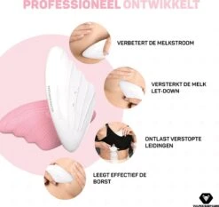 Vulpes BabyCare® Borstmassage Apparaat - Borstvoeding Stimulatie - Borstschelp - Borstkolf - 2-in-1 Warmte & Vibratie - Verstopte Kanalen - Mastitis - Stimuleert Bij Borstvoeding & Kolven -Stokke Verkoop 1200x1133 9