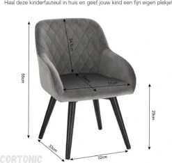 Cortonic Kinderfauteuil - Peuterstoeltje - Kinderzetel - Kinder Fauteuil - Stevig Ontwerp - Grijs -Stokke Verkoop 1200x1136 2