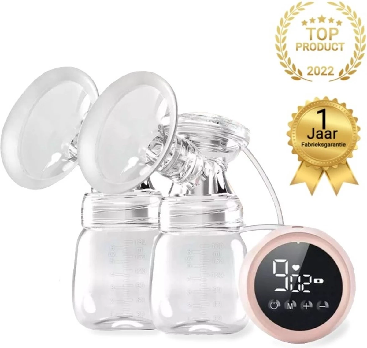 Baby-V® Electrische Borstkolf - Kolfapparaten - Draadloze Borstkolf Handsfree - Inclusief 2 Flesjes 3 Baby-V® Electrische Borstkolf - Kolfapparaten - Draadloze Borstkolf Handsfree - Inclusief 2 Flesjes