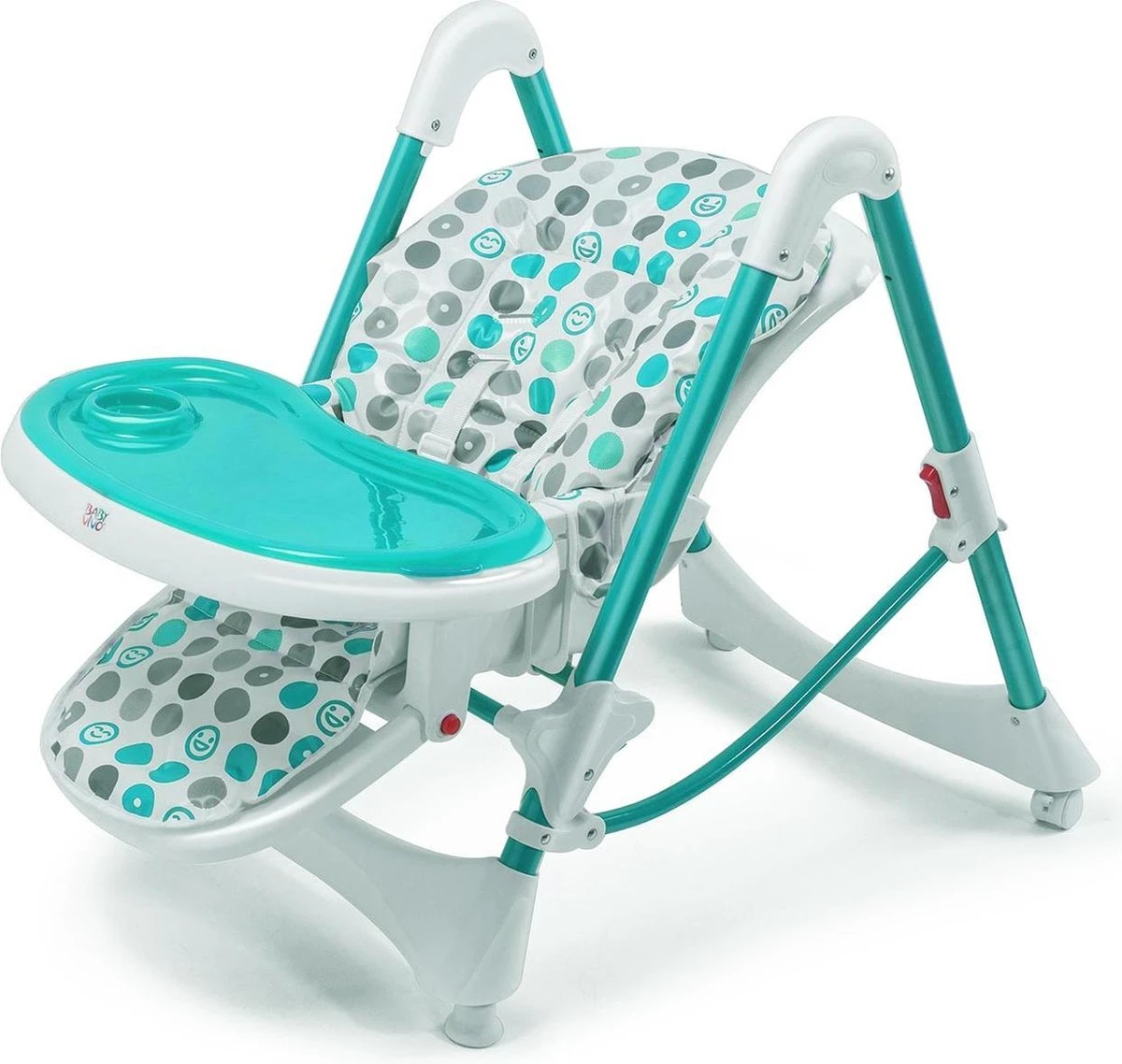 Baby Vivo -kinderstoel - Kinder Eetstoel- Inklapbaar- Tippy - Turquoise 10 Baby Vivo -kinderstoel - Kinder Eetstoel- Inklapbaar- Tippy - Turquoise - Afbeelding 9