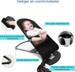 Merkloos Schommelstoel Baby | 0-36 Maanden | Schommelstoel | Wipstoel | Wipstoel Baby | Wipstoeltje Baby -Stokke Verkoop 1200x1144