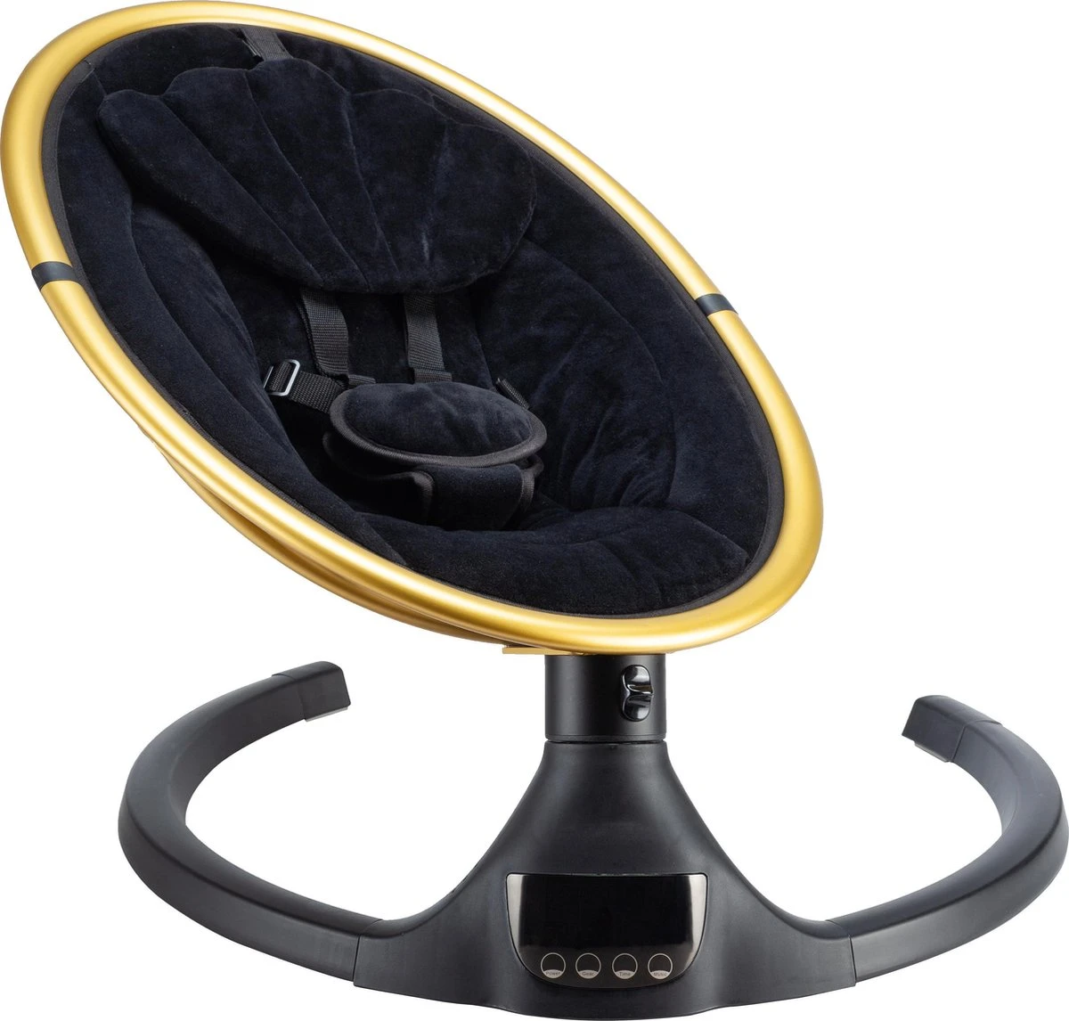 X Adventure Wipstoel Elektrisch Rocco / Schommelstoel Met Bluetoothfunctie & Afstandsbediening- Velvet Black & Gold 5 X Adventure Wipstoel Elektrisch Rocco / Schommelstoel Met Bluetoothfunctie & Afstandsbediening- Velvet Black & Gold - Afbeelding 3
