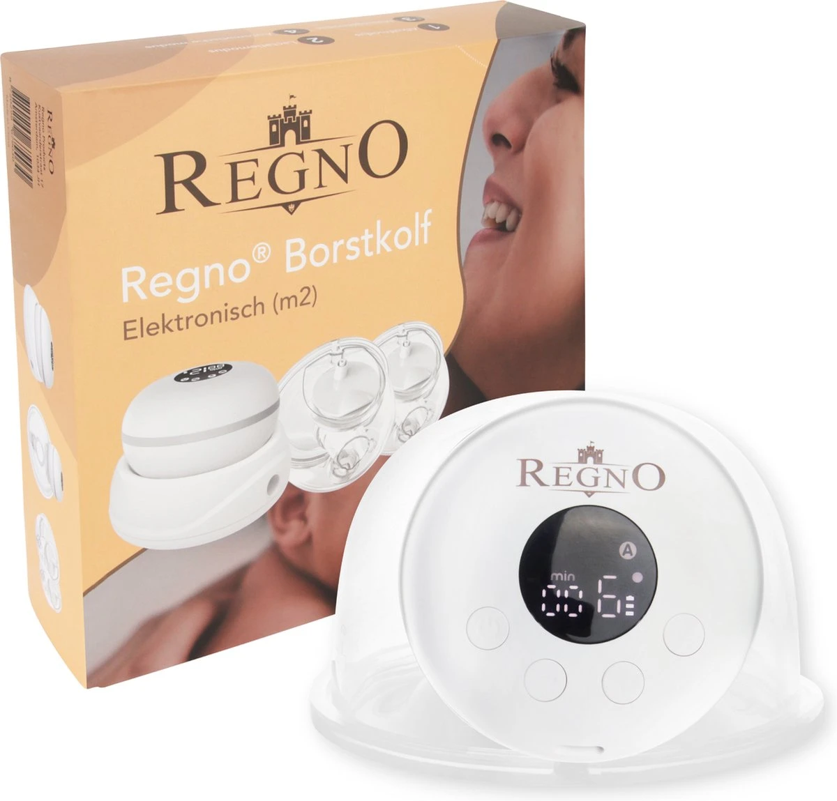 Regno M2 Dubbele Elektrische Borstkolf-LCD Display-Handsfree-2x180ml Kolfapparaat-12 Zuigniveaus 3 Regno M2 Dubbele Elektrische Borstkolf-LCD Display-Handsfree-2x180ml Kolfapparaat-12 Zuigniveaus