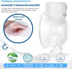 Kolvy® Max Draadloze Elektrische Borstkolf - Dubbel - Intelligente Kolfapparaten - Handsfree Breast Pump - USB Oplaadbaar - Professioneel - Incl. 3 Maten -Stokke Verkoop 1200x1156 13