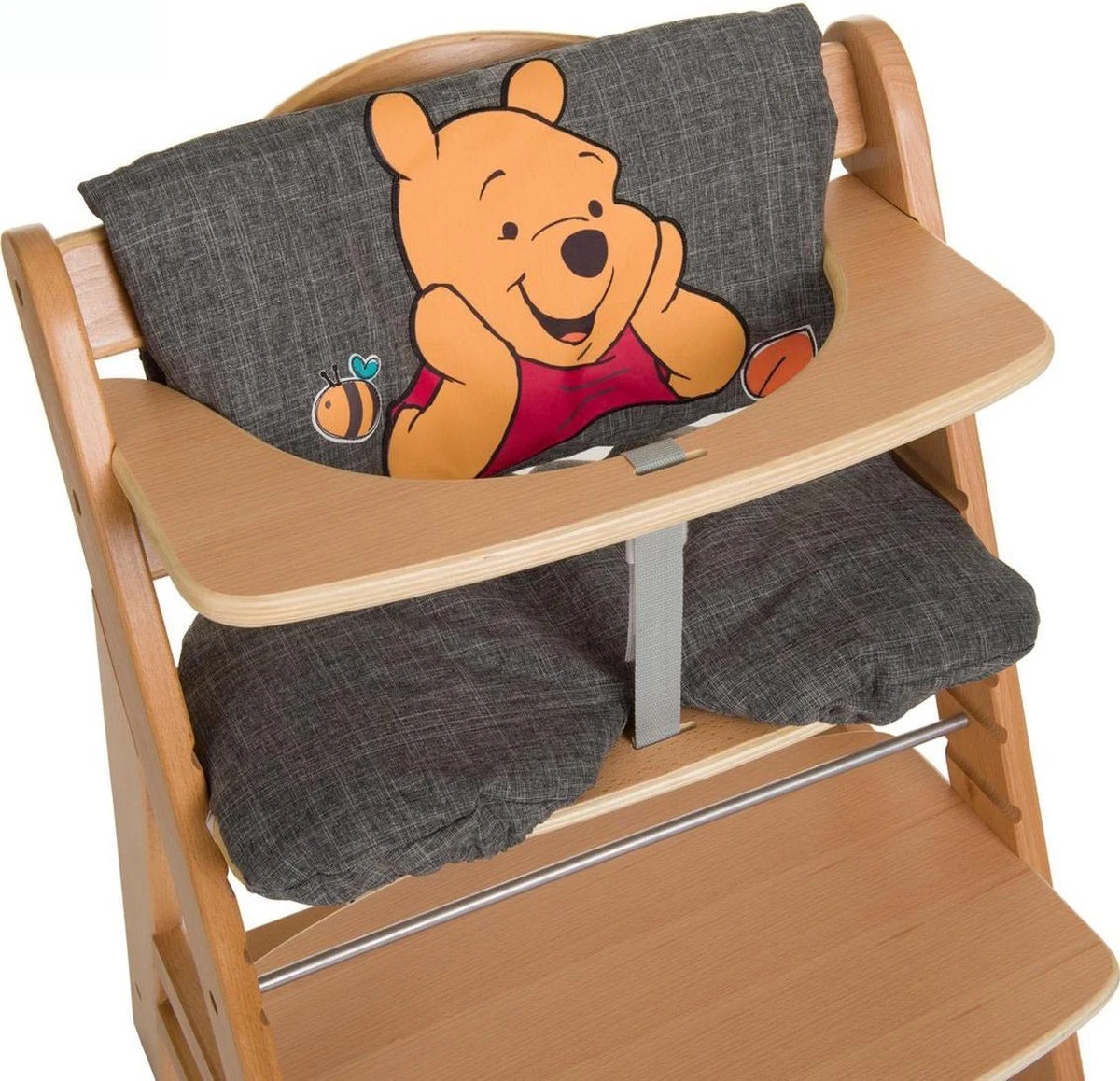 Hauck Deluxe Stoelverkleiner - Pooh Grey 6 Hauck Deluxe Stoelverkleiner - Pooh Grey - Afbeelding 4